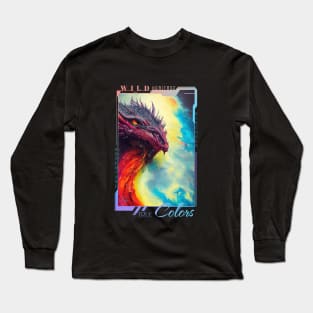 Dragon  Animal Discovery Adventure Nature Planet Earth Paint Long Sleeve T-Shirt